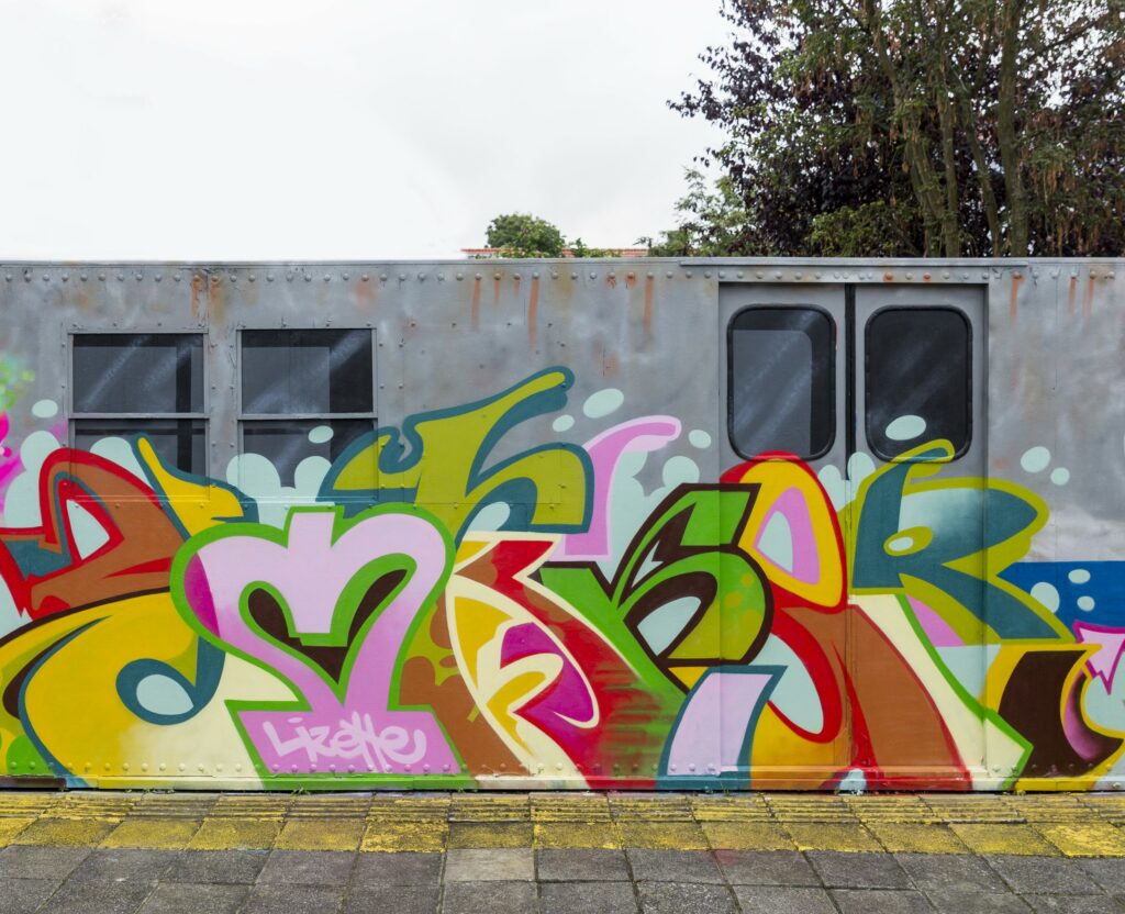 Graffiti Mural Style Typographic Metro