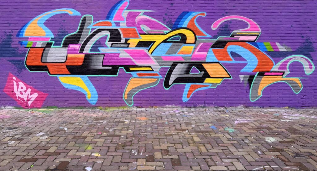 Graffiti Art Wall Mural Amsterdam